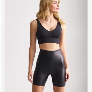 Commando faux leather bike shorts